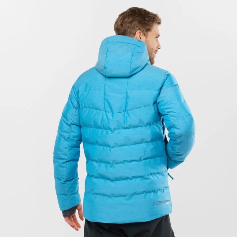 Salomon Snowshelter Insulated Men's Ski Jackets Turquoise | CA 57P34